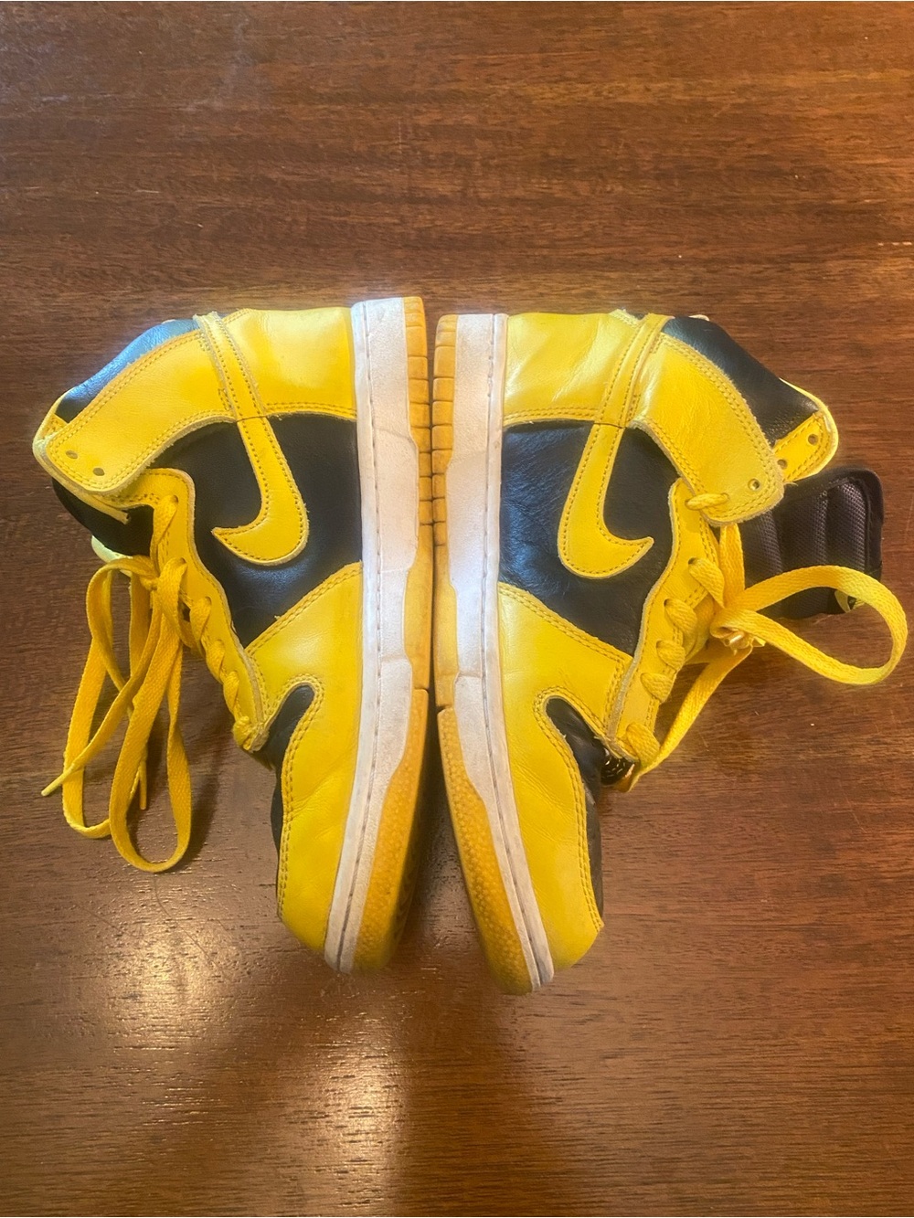 Nike Dunk High SP Iowa Varsity Maize 2020 Men 6.5 CZ8149-002 Blk Yellow sneakers